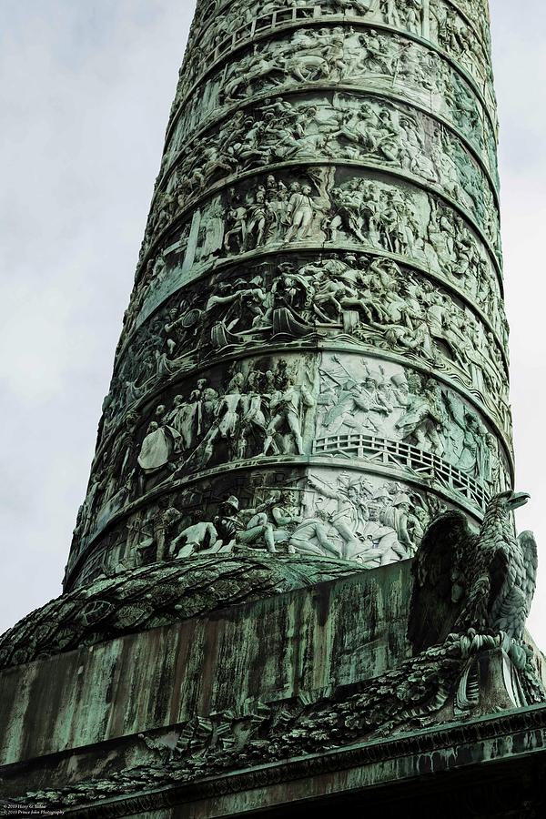 The Column At Vendome - The Base - A Different Perspective Photograph by Hany J