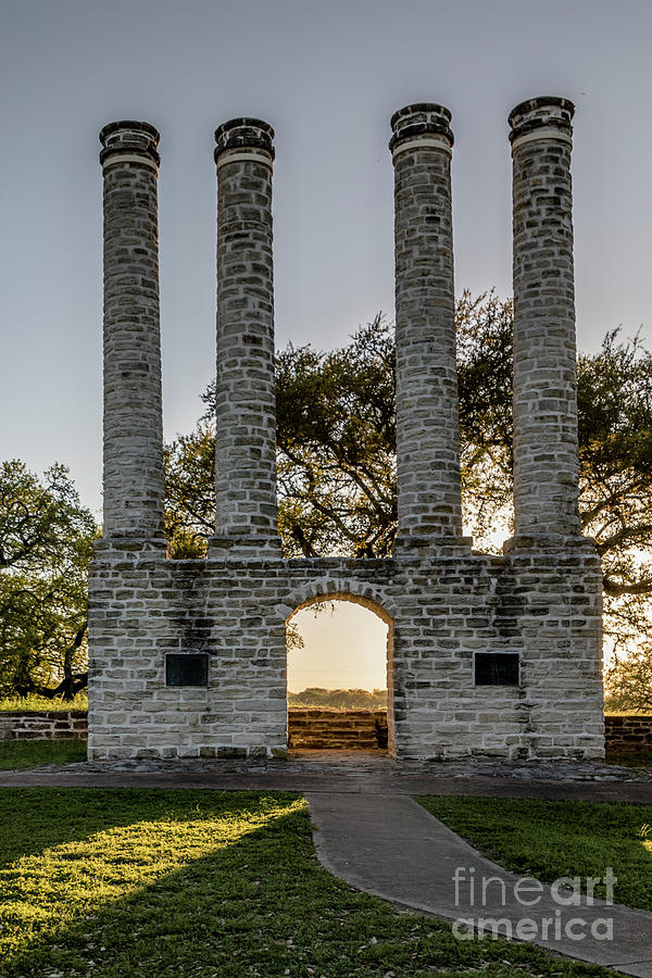 The Columns of Old Baylor University Photograph by Teresa Wilson