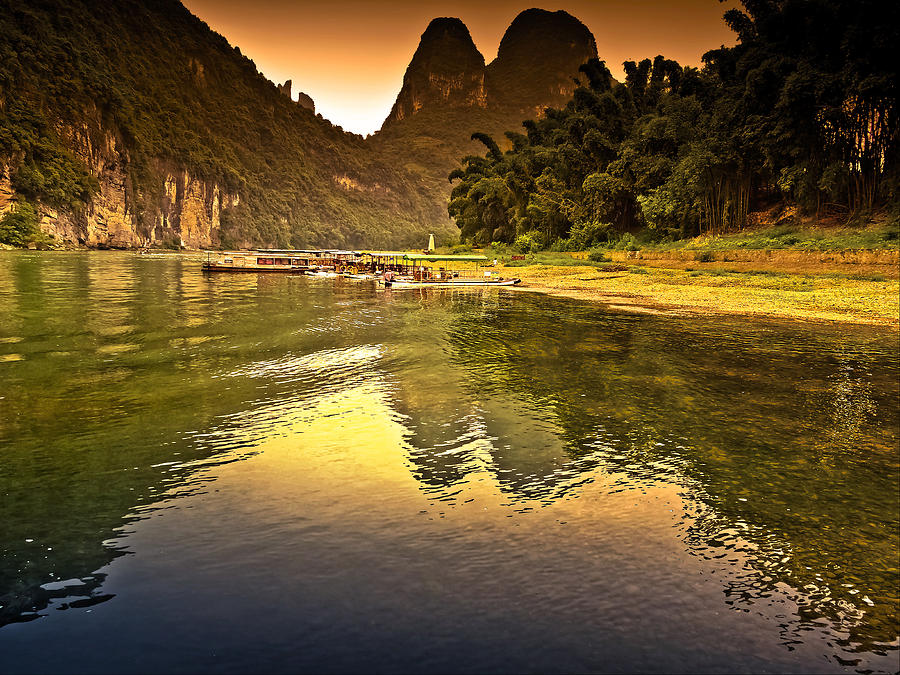 The coming complete peace-China Guilin scenery Lijiang River in Yangshuo Photograph by Artto Pan
