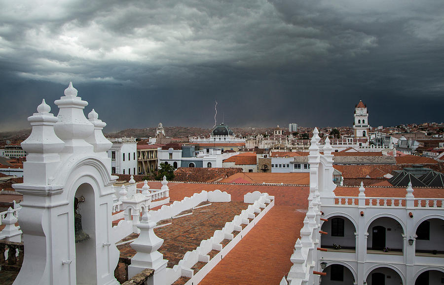 The Coming Storm Sucre Bolivia Photograph by Venetia Featherstone-Witty