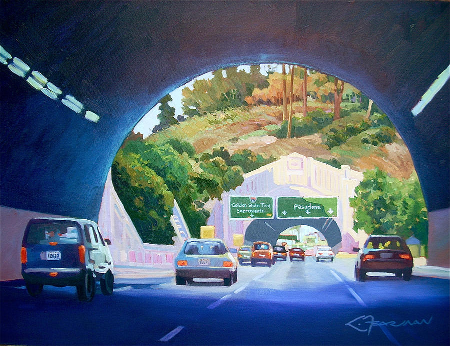Car Painting - The Commute Home by Lynne Fearman