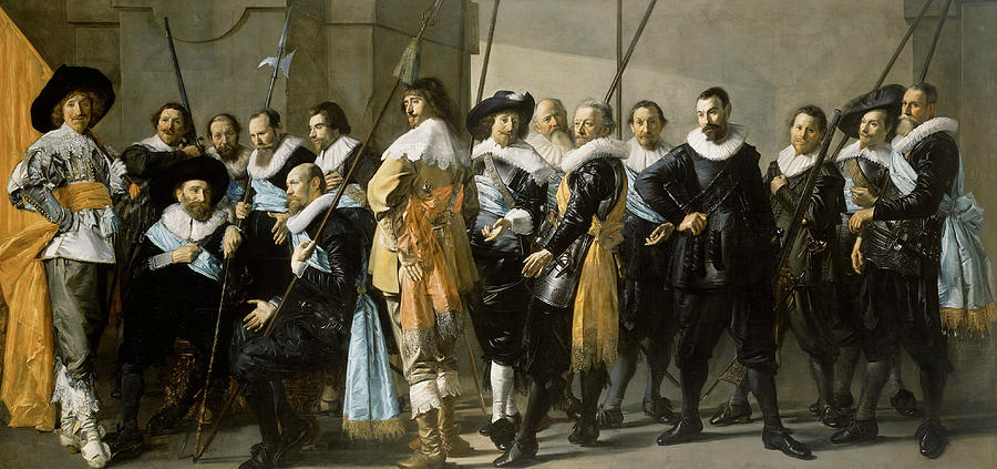 The company of Captain Reinier Reael and Lieutenant Cornelis Michielsz Painting by Frans Hals