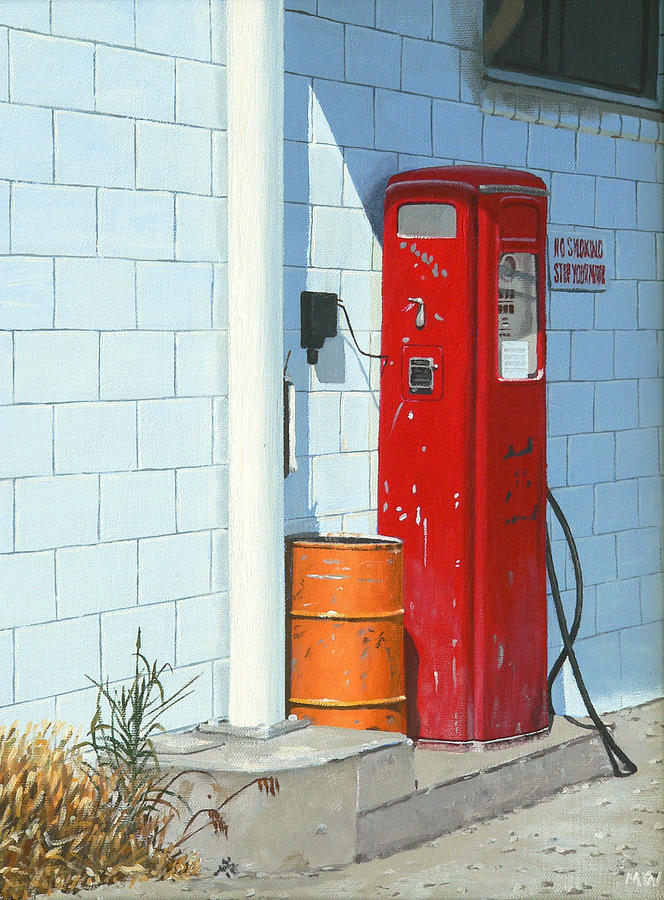 Transportation Painting - The Company Pump by Michael Ward
