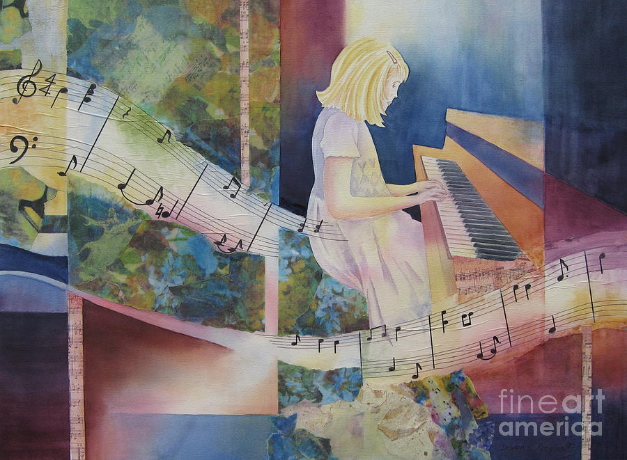 The Composition Painting by Deborah Ronglien
