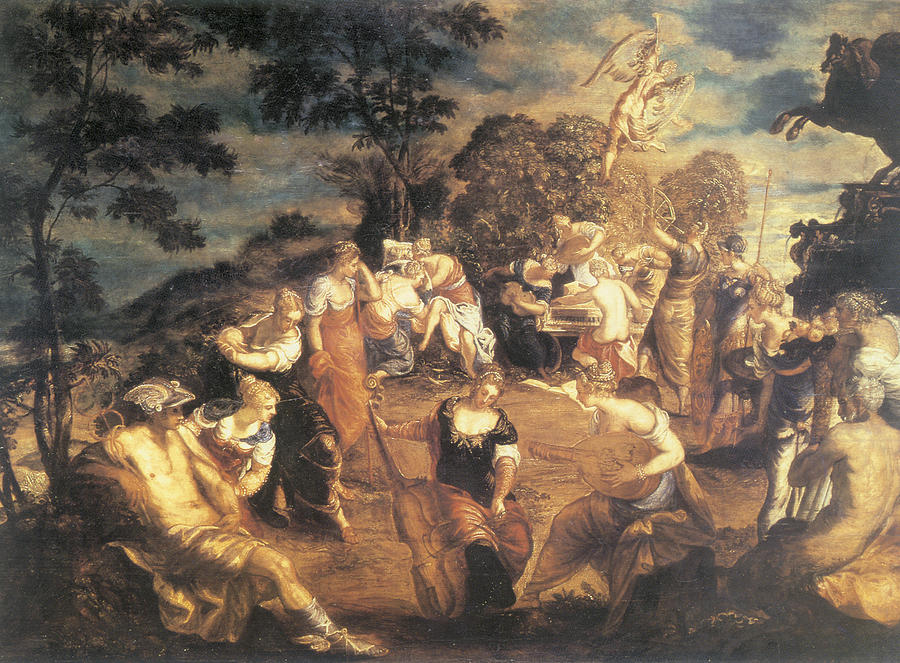 Tintoretto Painting - The Concert of Muses by Tintoretto