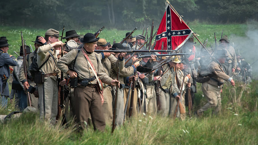 Confederate Army Photograph - The Confederate Army  by Michael Demagall