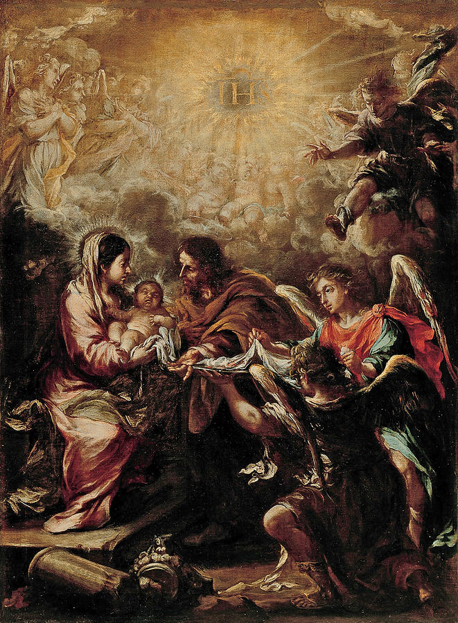 The Conferring of the Name of Jesus Painting by Juan de Valdes Leal