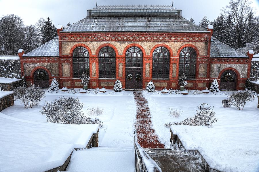 The Conservatory In Winter Photograph by Carol Montoya