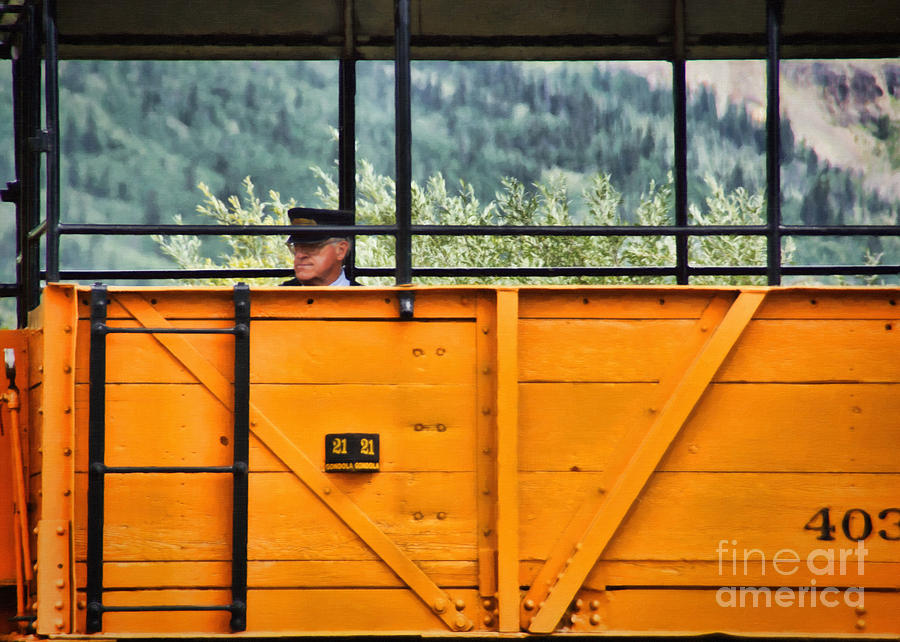 Transportation Photograph - The Contemplating Engineer by Janice Pariza