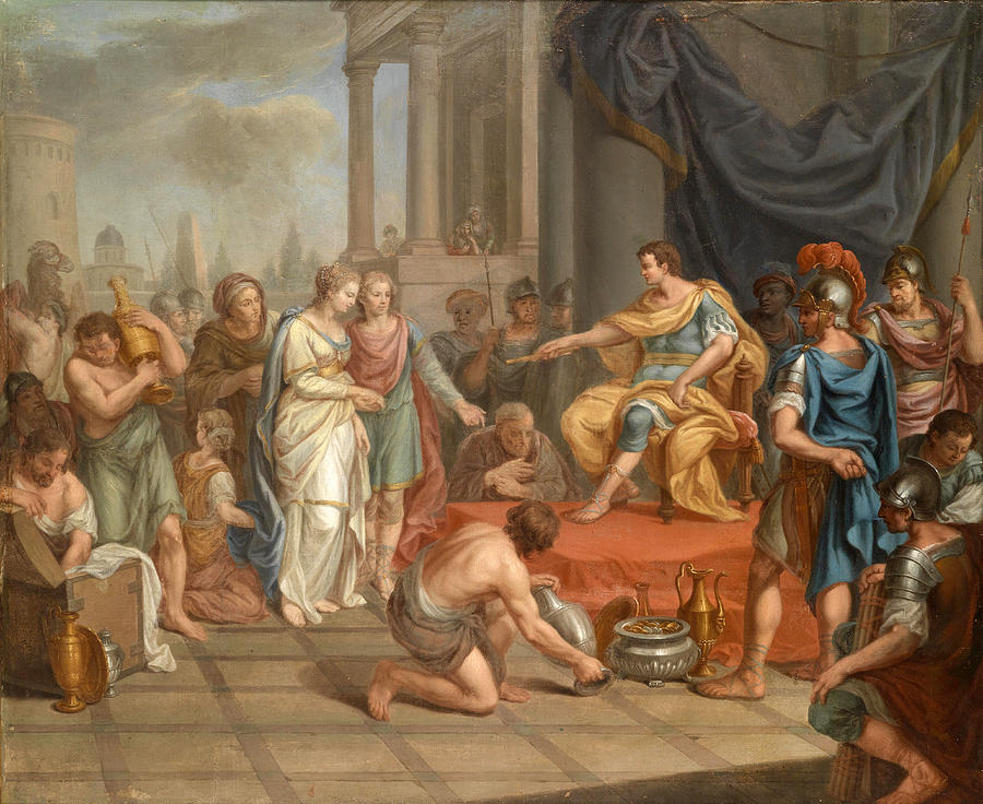 The Continence Of Scipio Painting by Georg Mathias Fuchs