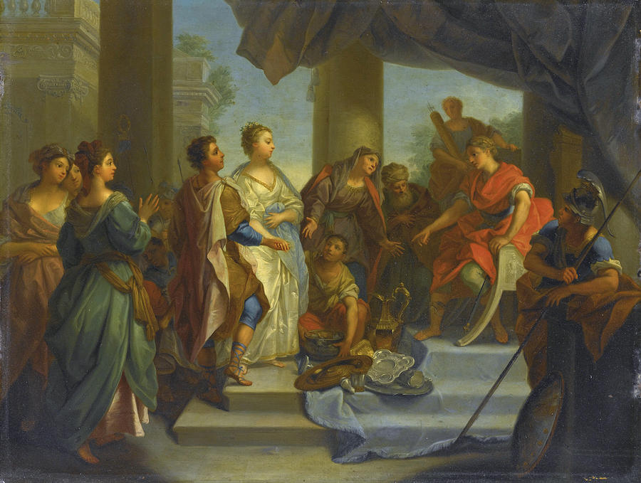 The Continence of Scipio Painting by Johann Rudolf Byss
