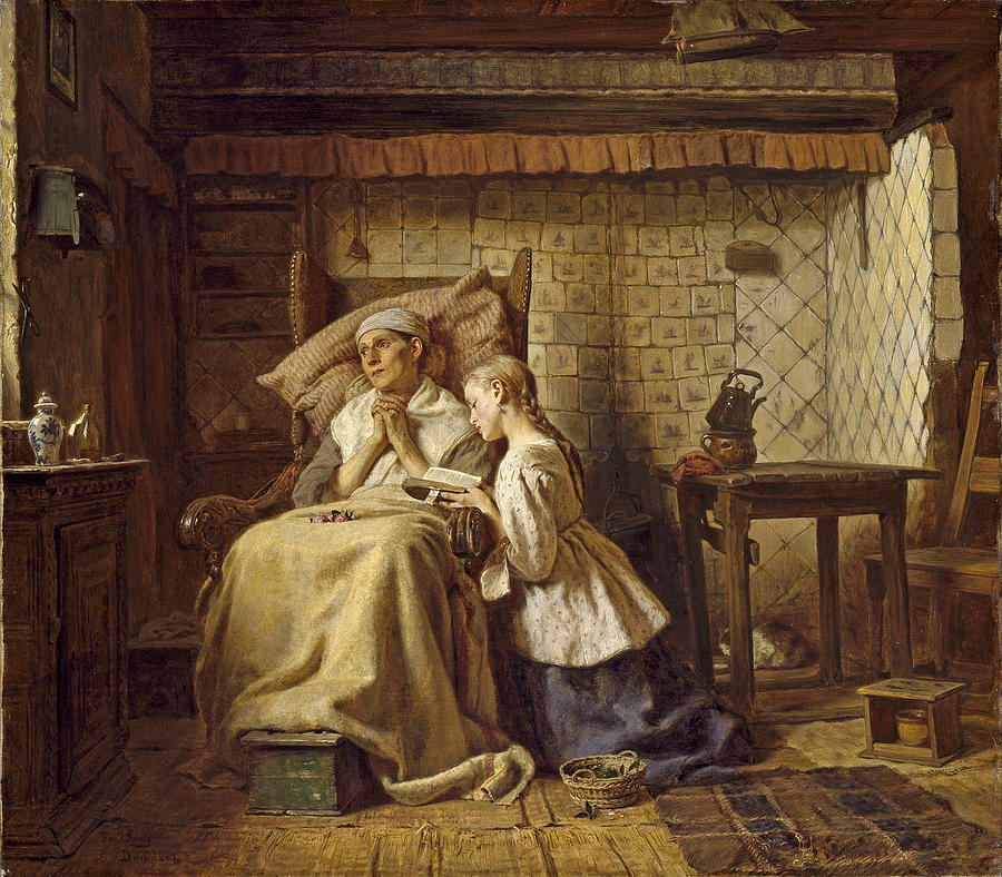 The Convalescent Painting by Ferdinand Fagerlin
