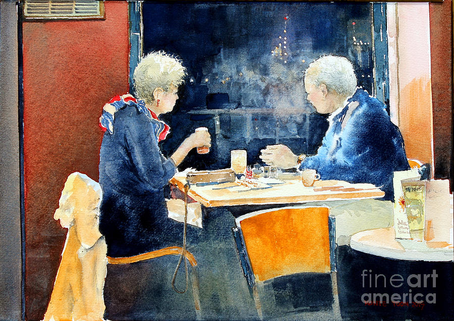 The Conversation Painting by Monte Toon
