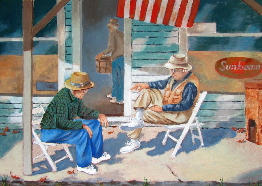 The Conversation Painting by Tony Caviston