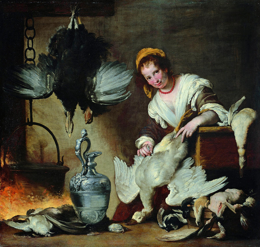 Bernardo Strozzi Painting - The Cook by Bernardo Strozzi