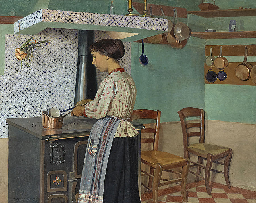 The Cook Painting by Felix Vallotton