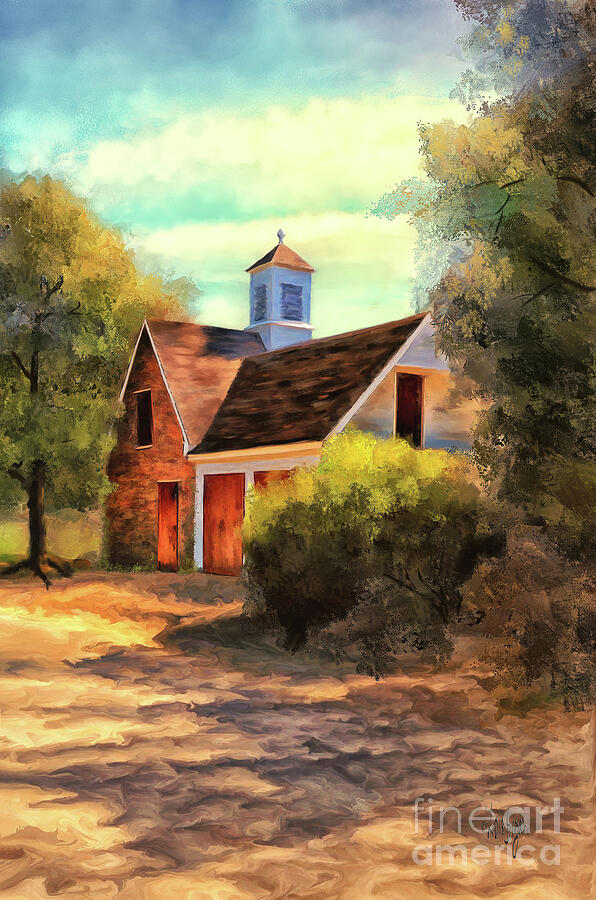 The Coopers Shop in the Ludwell-Paradise Stables Digital Art by Lois Bryan