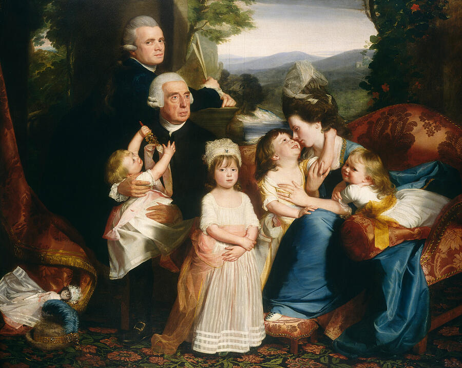 The Copley Family, from 1776-1777 Painting by John Singleton Copley
