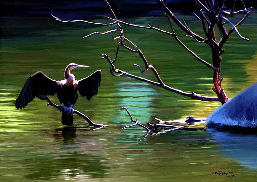 The Cormorant  Digital Art by Thanh Thuy Nguyen