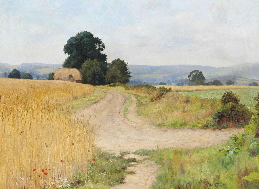 The cornfield Painting by Paul Guigou