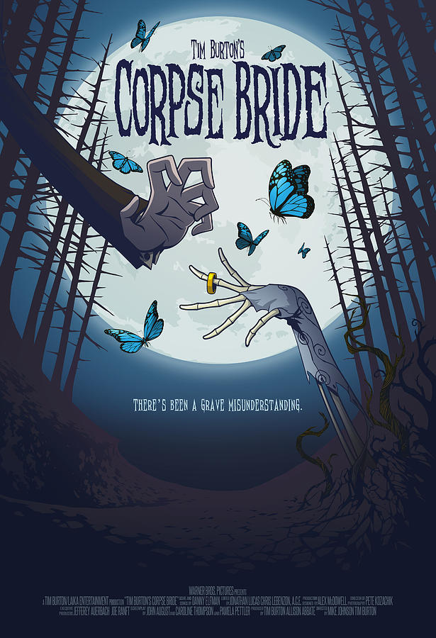 Movie Poster Digital Art - The Corpse Bride Alternative Poster by Christopher Ables