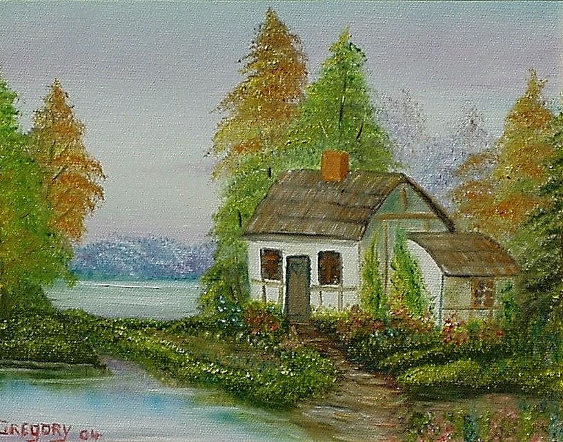 The Cottage Painting by Gene Gregory