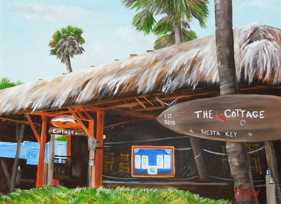 The Cottage On Siesta Key Painting By Lloyd Dobson