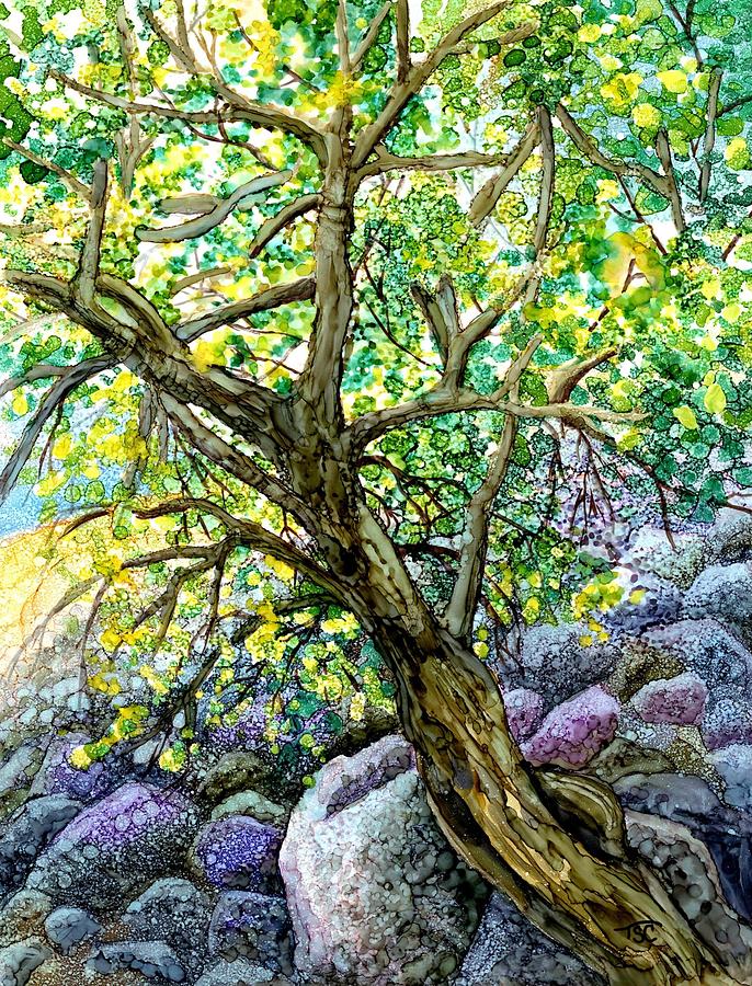 The Cottonwood Painting by Tammy Crawford