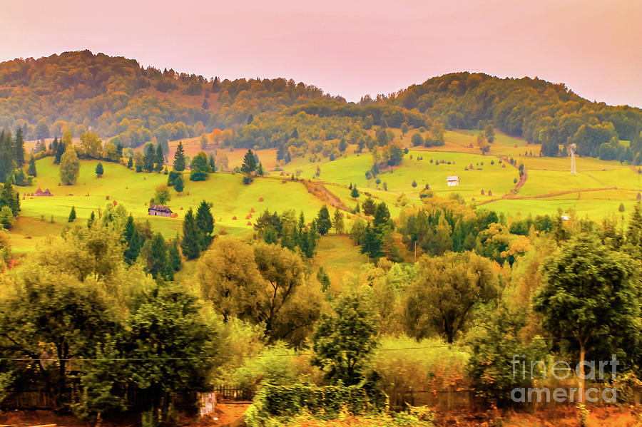 The countryside on Carpathian Mountains Photograph by Claudia M Photography
