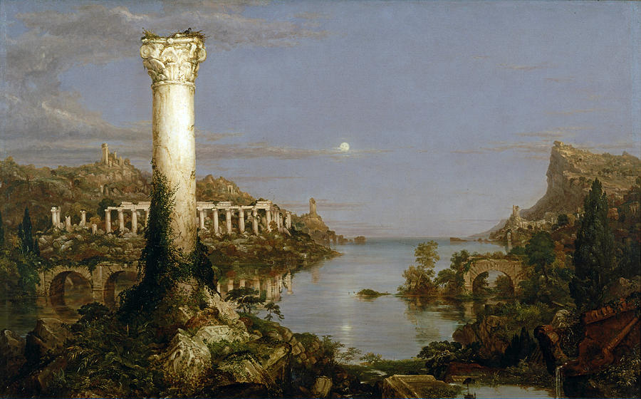 The Course of Empire. Desolation Painting by Thomas Cole