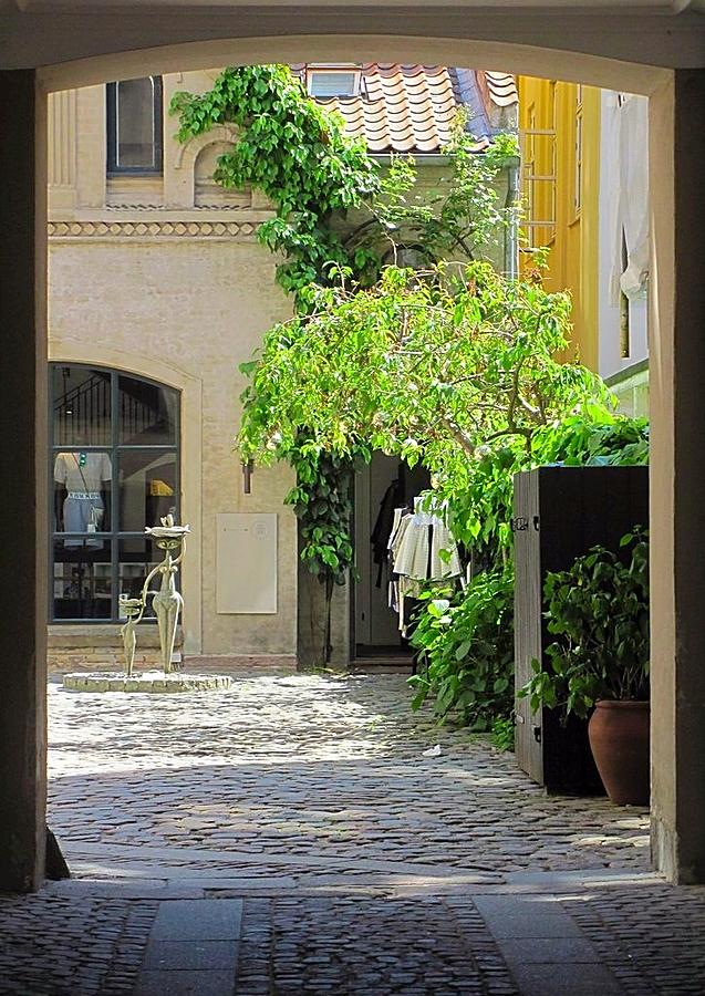 The Courtyard Photograph by Betty Buller Whitehead