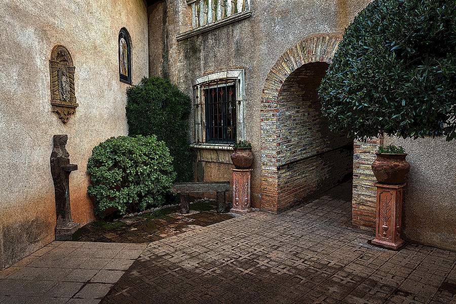 The Courtyard Photograph by Rick Strobaugh