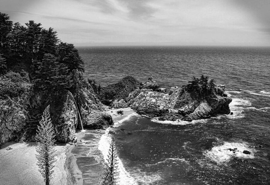 The Cove Black and White Photograph by Judy Vincent
