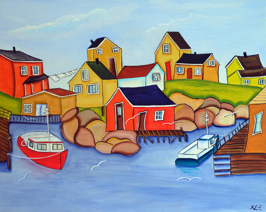 The Cove Painting by Heather Lovat-Fraser