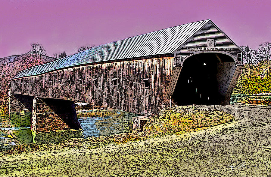 The Covered Bridge Photograph by Nancy Griswold