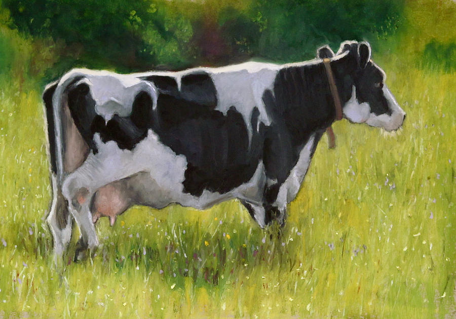 Impressionism Pastel - The Cow by Joyce Geleynse