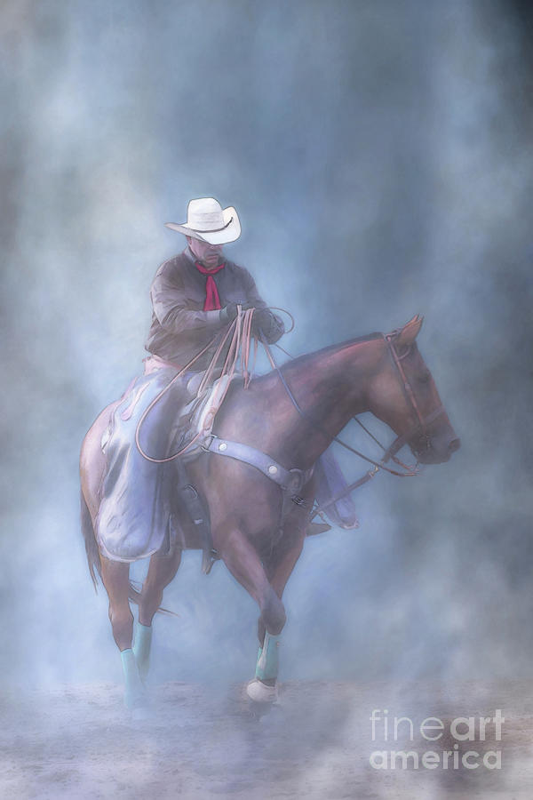 The Cowboy Way Vertical Ver Two Digital Art by Randy Steele