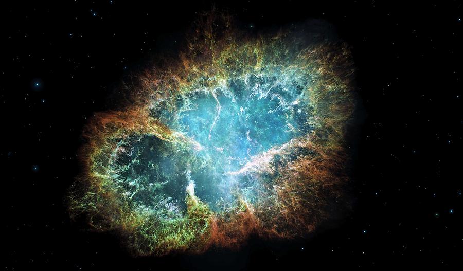 The Crab Nebula 3 Painting by Celestial Images