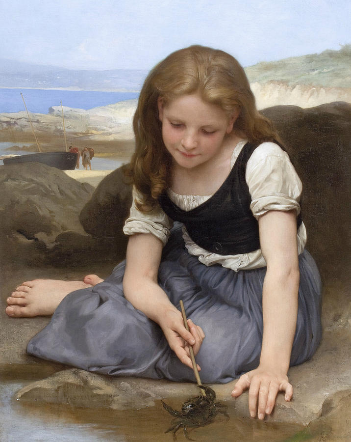 The Crab Painting by William-Adolphe Bouguereau
