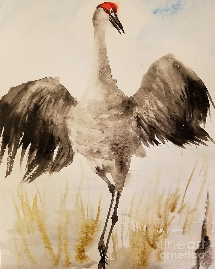 The crane G Painting by Han in Huang wong