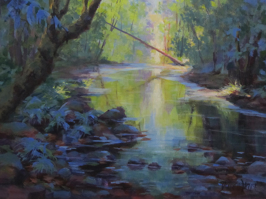 The Creek Painting by Karen Ilari