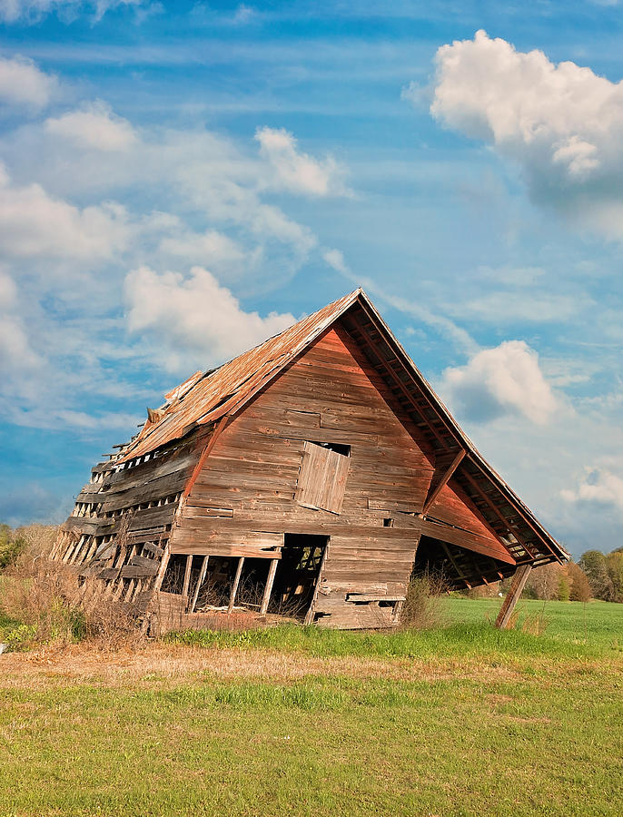 The Crooked Barn Photograph by Kim Hojnacki