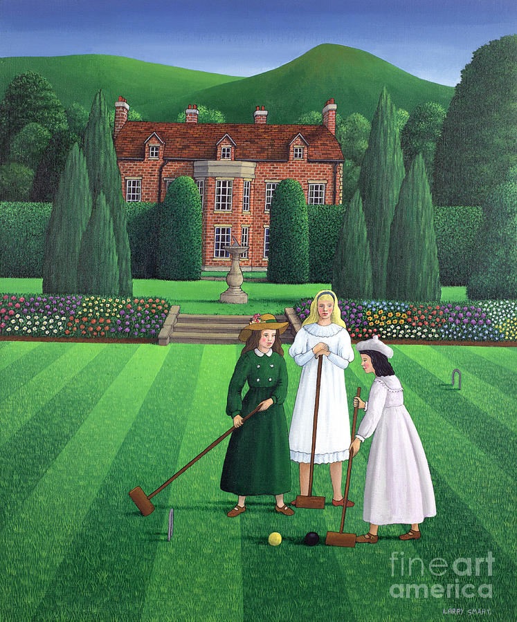 Tree Painting - The Croquet Match by Larry Smart