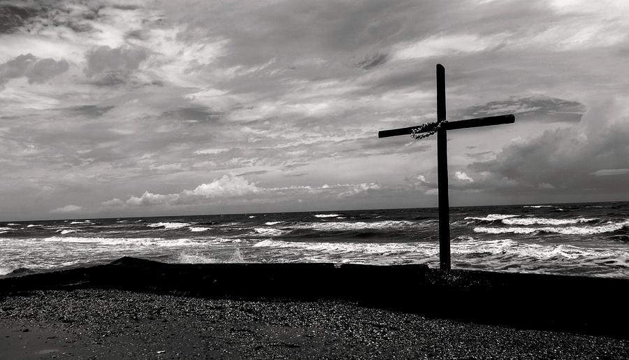 The Cross Black and White Photograph by Jerry Connally