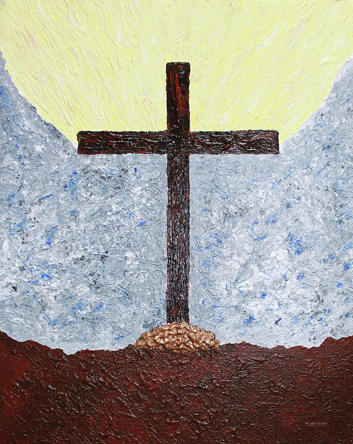 The  Cross  Of  Jesus Painting by Carl Deaville