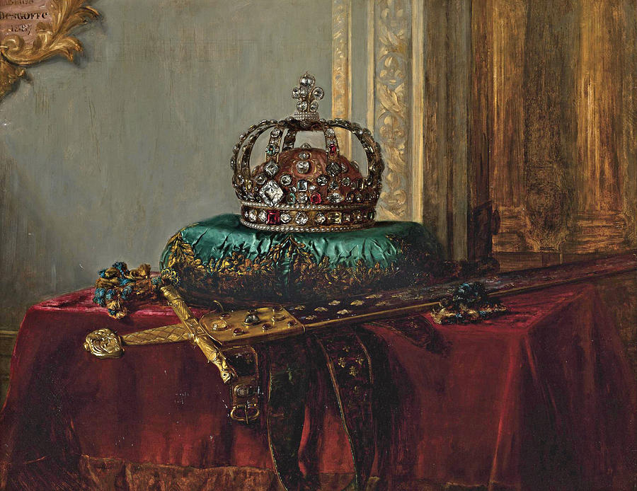 The Crown Jewels Painting by Blaise Alexandre Desgoffe