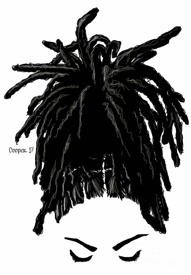 Locs Digital Art - The Crown You Will Always Wear 4 by April Cooper