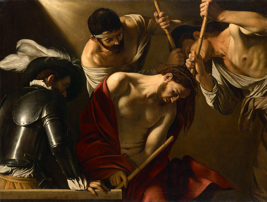 The Crowning with Thorns  Painting by Caravaggio