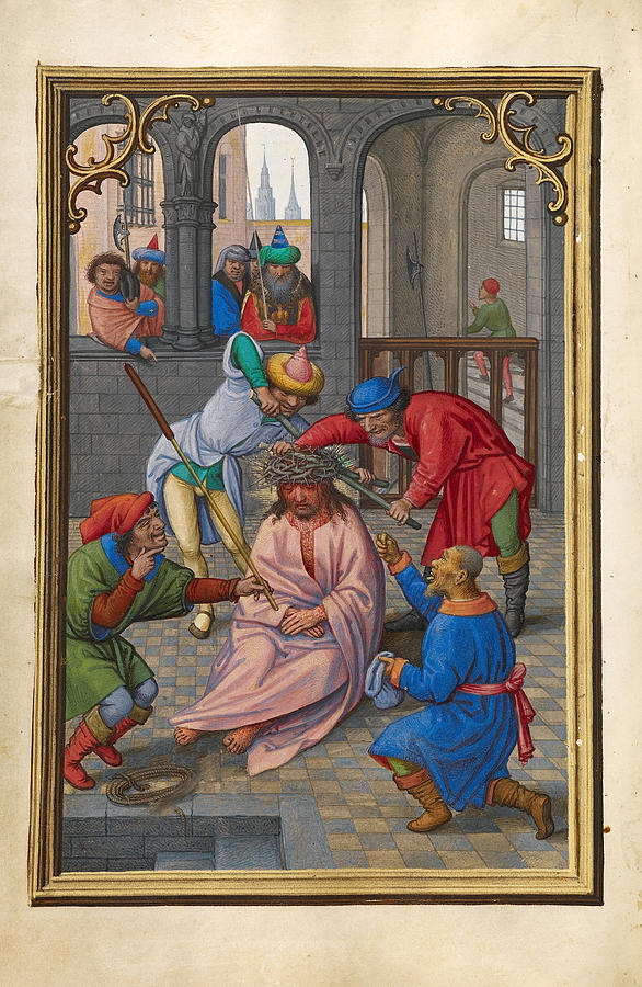 The Crowning with Thorns Painting by Simon Bening