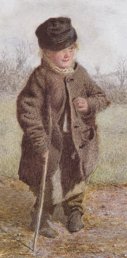 Portrait Painting - The Croydon Cowboy by Frederick Walker